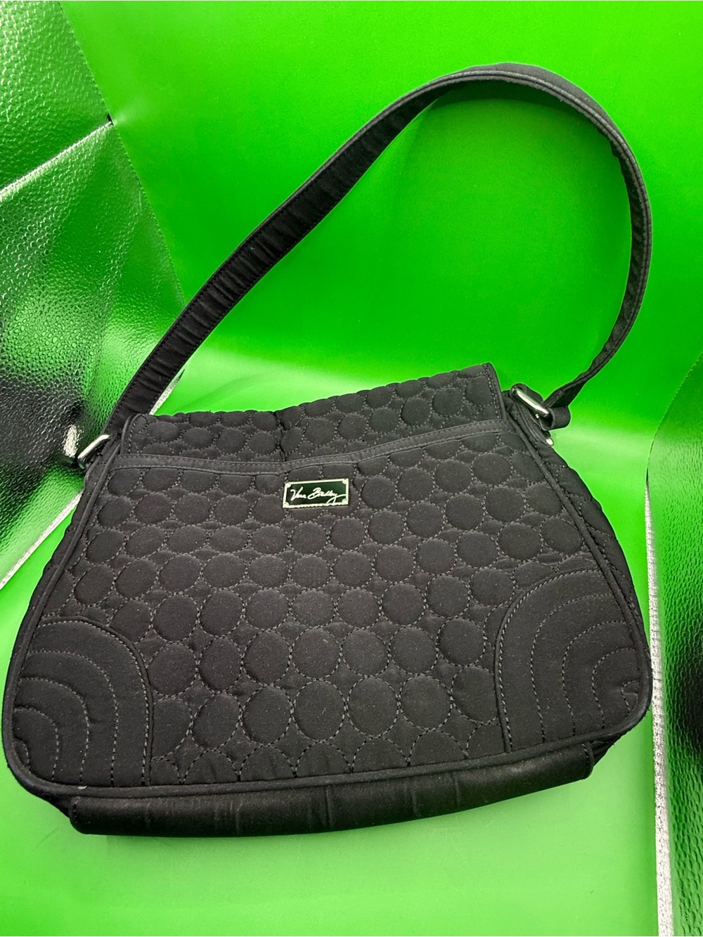 Vera Bradley Black Quilted Shoulder Bag